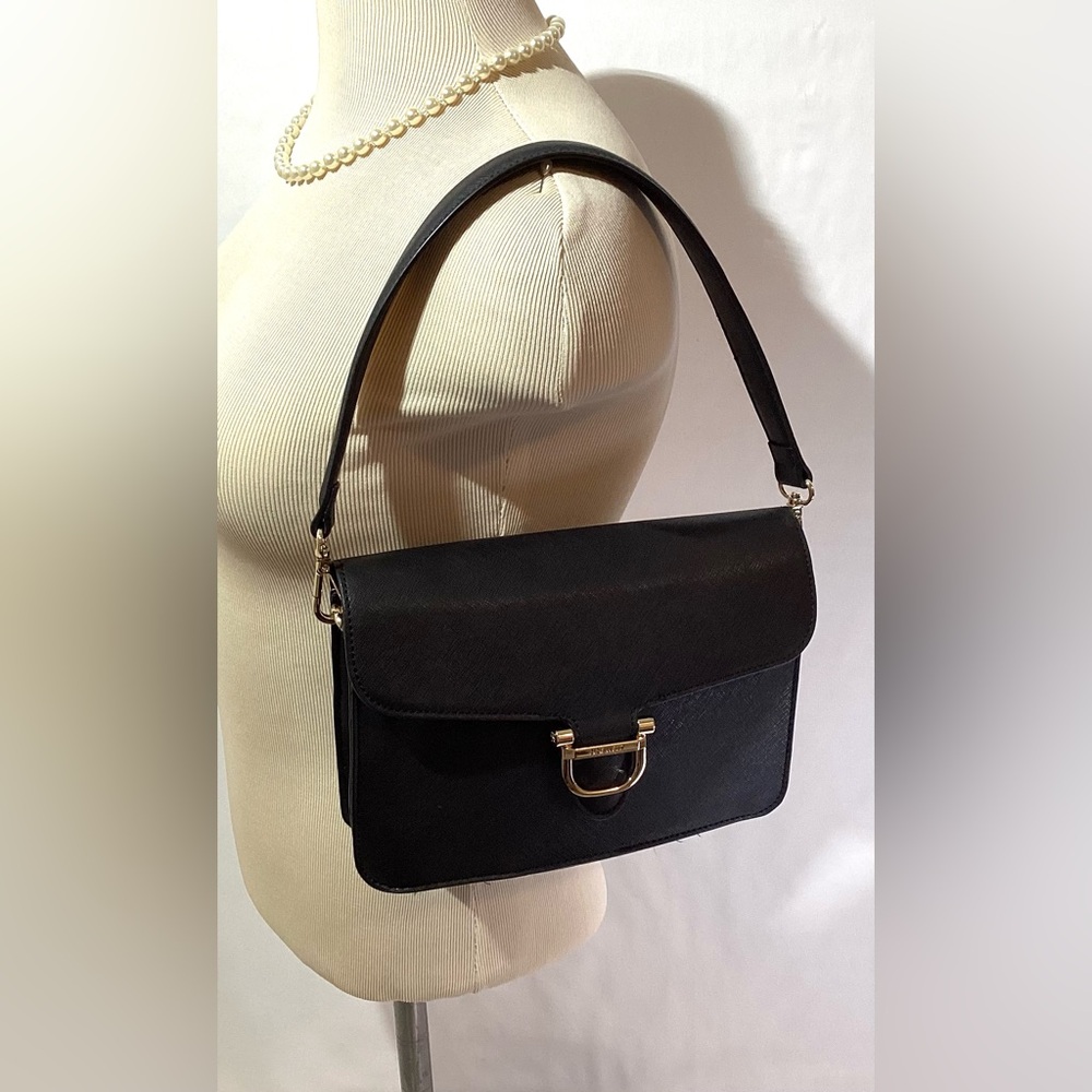 Nine West Handbag Purse Shoulder Bag Color Black Closure Magnetic